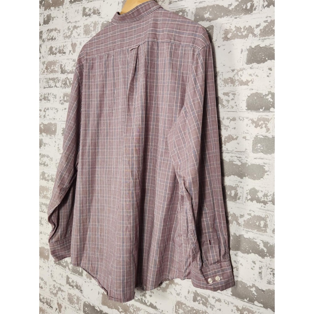 IZOD Premium Essentials Shirt Men XL Red Plaid Casual Button Down‎ Long Sleeve - Picture 12 of 16